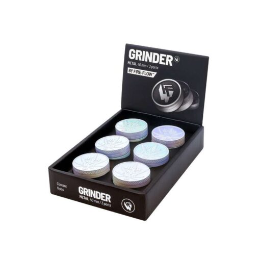 FIRE-FLOW™ Grinder – Icy Pearl High As Fuck (40mm) - Afbeelding 2