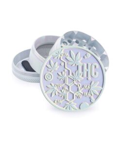 FIRE-FLOW™ Grinder – Icy Pearl THC Molecule (50mm)
