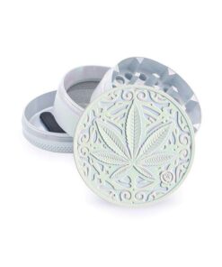 FIRE-FLOW™ Grinder – Icy Pearl Trance Leaf (50mm)