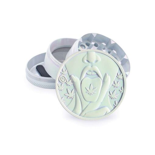 FIRE-FLOW™ Grinder – Icy Pearl 420 Girl (50mm)