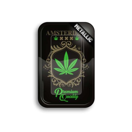 FIRE-FLOW™ Rolling Tray – Amsterdam Leaf Gold