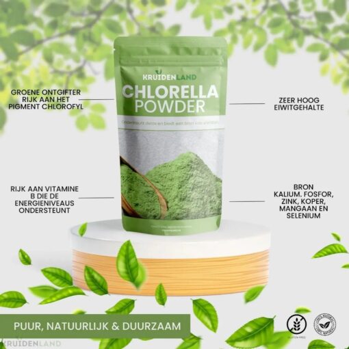 Chlorella Poeder 250 gram - Afbeelding 2