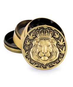 FIRE-FLOW™ Grinder – Gold Lion (50mm)