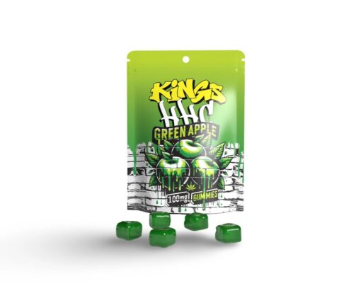 KINGS HHC Gummies Green Apple 100mg