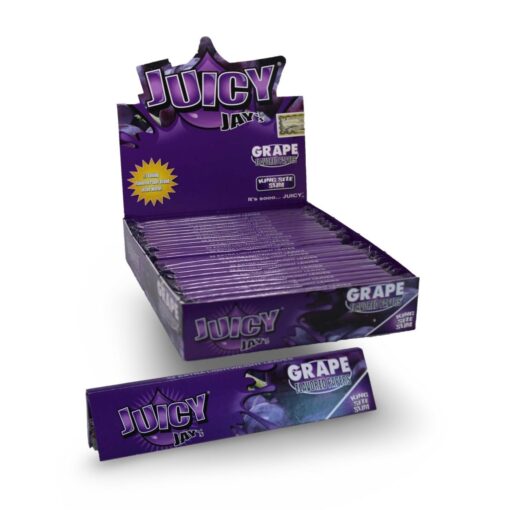 Juicy Jay’s Grape Flavoured Vloei – King Size Slim