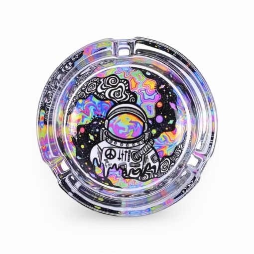 Glazen Asbak 3 Designs 85mm - Afbeelding 2