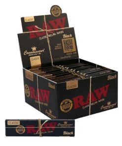 RAW Black Connoisseur Kingsize Slim + Tips