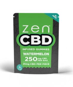 ZenCBD Watermelon Gummies - 250mg Per Zakje