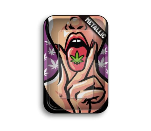 FIRE-FLOW™ Rolling Tray – 420 Girl 1/4