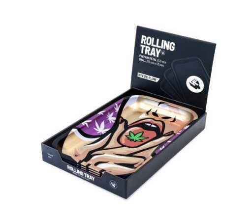 FIRE-FLOW™ Rolling Tray – 420 Girl 1/4 - Afbeelding 2