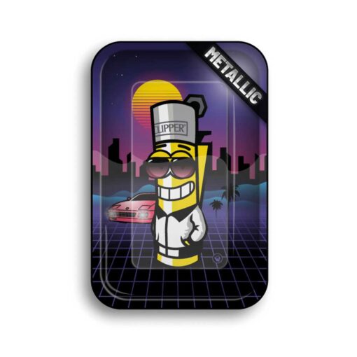 FIRE-FLOW™ Rolling Tray – Clipperman Retrowave (275x175mm)
