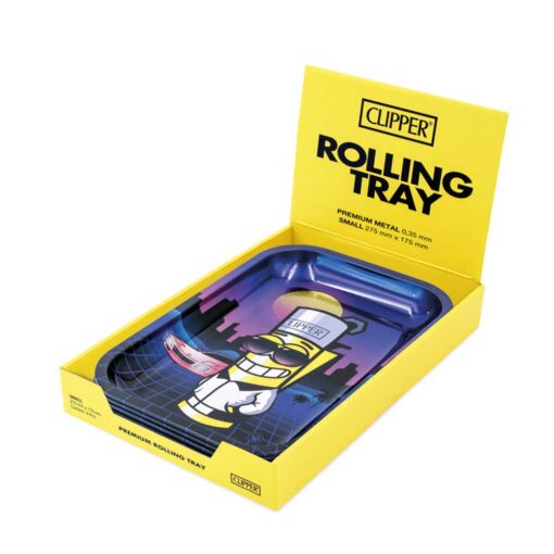 FIRE-FLOW™ Rolling Tray – Clipperman Retrowave (275x175mm) - Afbeelding 2