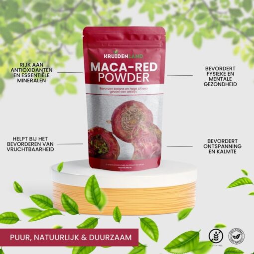 Rode Maca Poeder 250 gram - Afbeelding 2