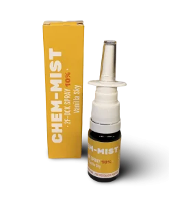 Chem-Mist 2FDCK (2F-DCK) 10 % research spray in 10 ml flacon met Vanilla Sky-label
