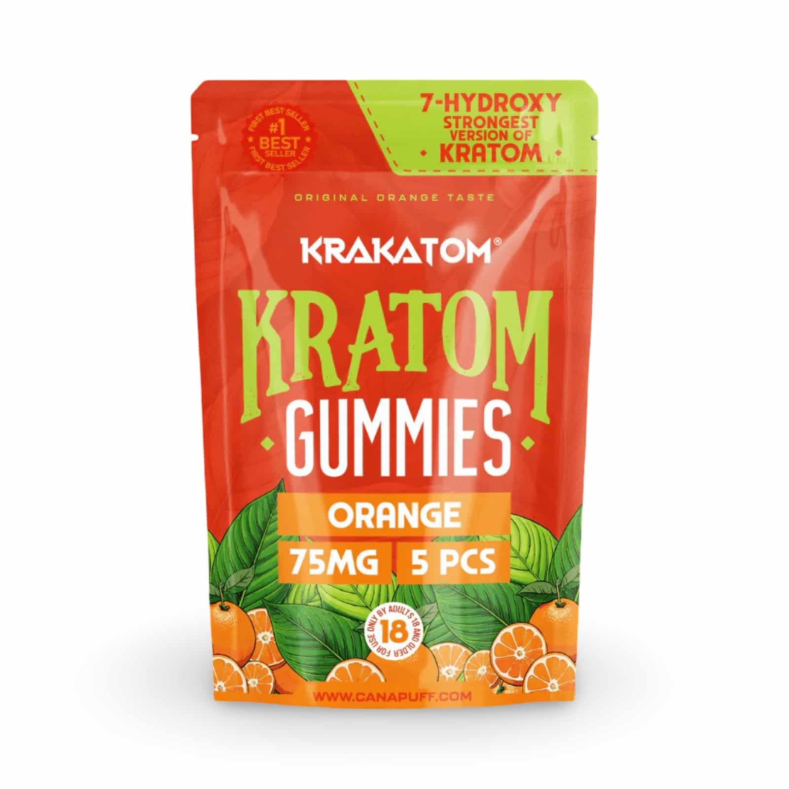 Kratom Gummies – 75 mg per gummy, 5 stuks per verpakking - Afbeelding 4