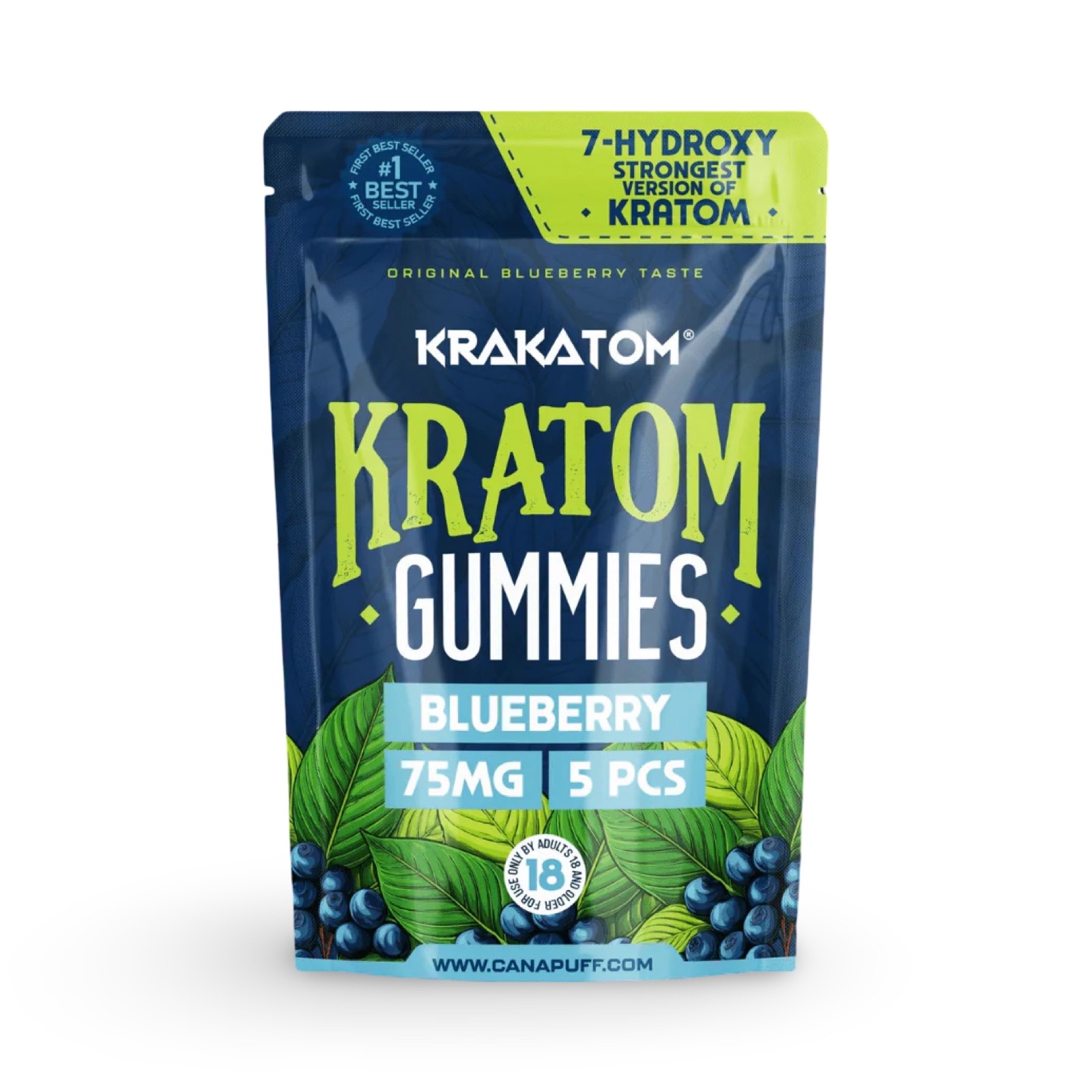 Kratom Gummies – 75 mg per gummy, 5 stuks per verpakking - Afbeelding 2