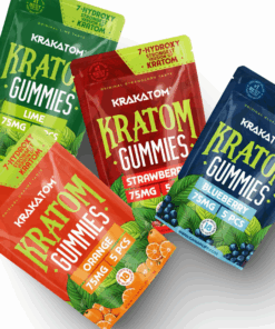 Kratom Gummies – 75 mg per gummy, 5 stuks per verpakking
