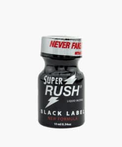 Poppers Super rush black label met gratis adapter | Amyl